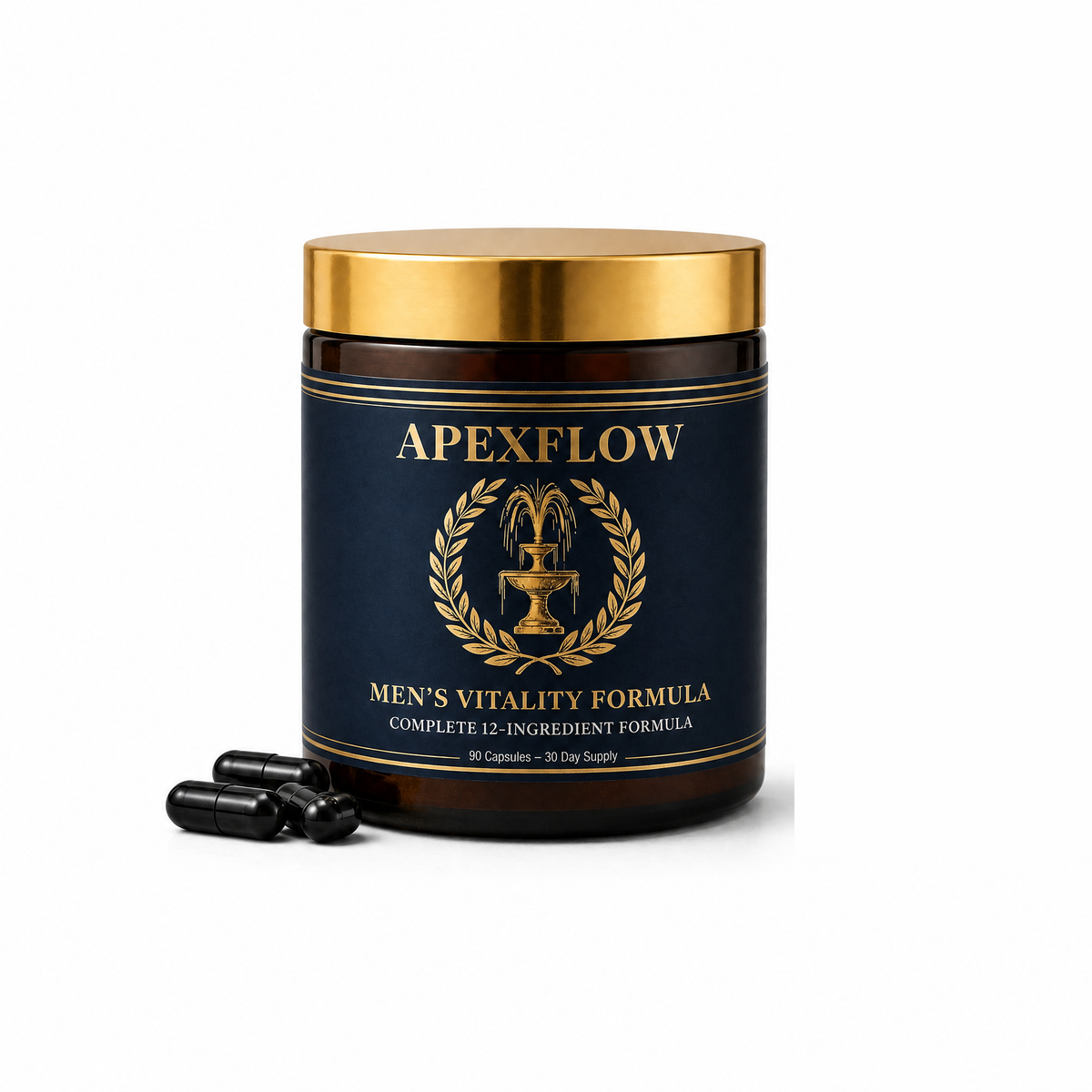 APEXFLOW Men's Vitality Formula jar