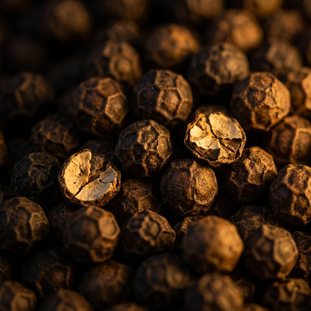 Black peppercorns