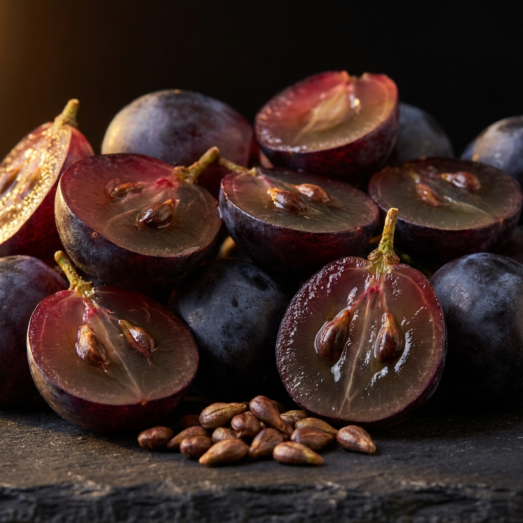 Grapes and grape seeds